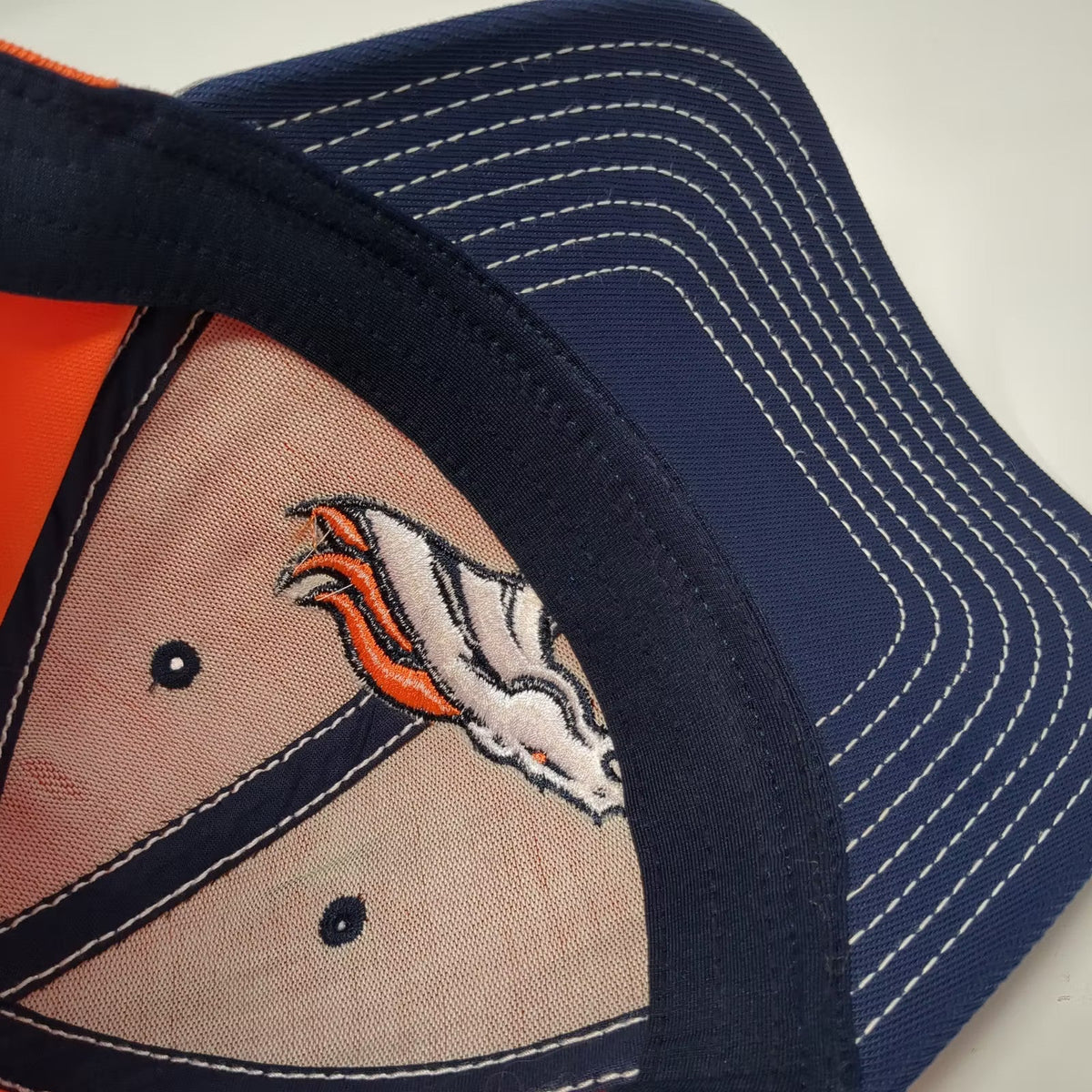 Reebok Denver Broncos NFL Cap Orange Gray One Size Embroidered Logo Stretch Fit