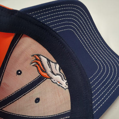 Reebok Denver Broncos NFL Cap Orange Gray One Size Embroidered Logo Stretch Fit