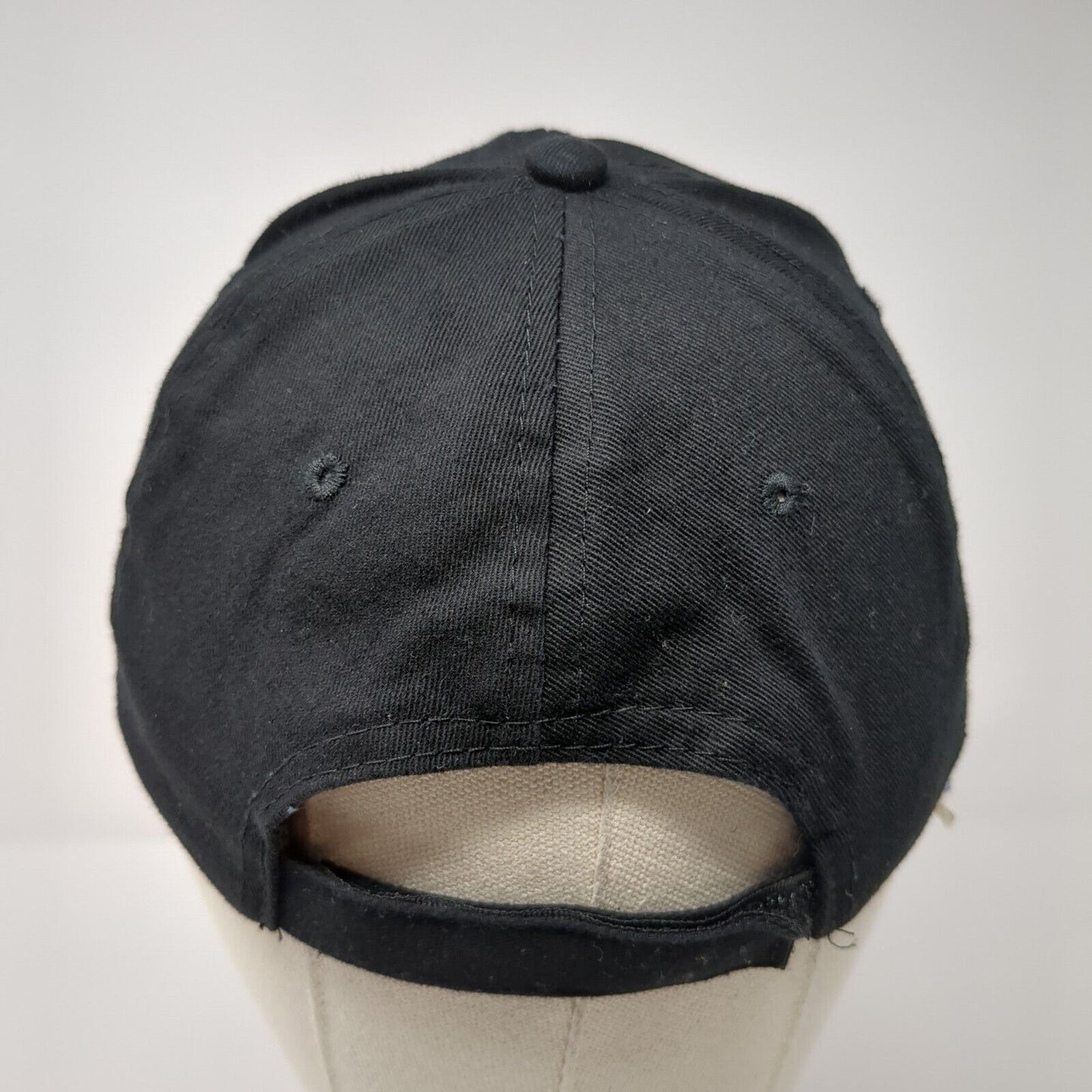 Alaska Strapback Hat Black One Size Adjustable Embroidered 6 Panel
