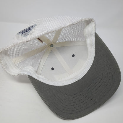 Columbia PFG Fish Flag Fitted Trucker Hat Gray One Size Mesh Back Patriotic