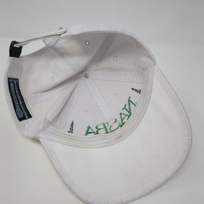 NASBA Strapback Golf Hat White One Size Solid Embroidered Cap America
