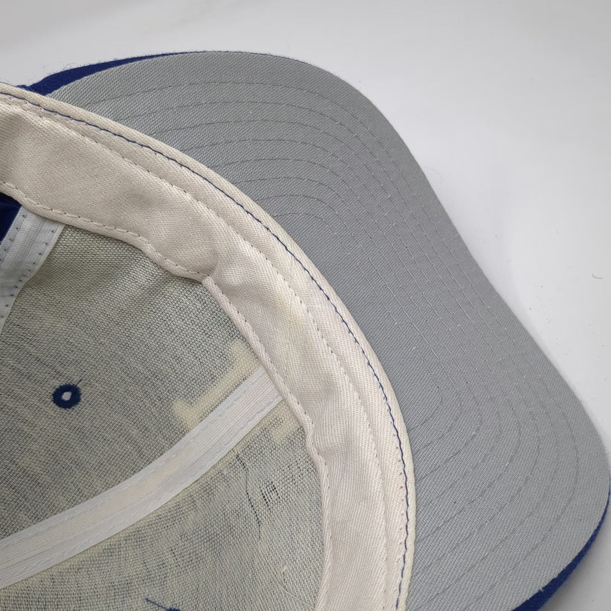 New Era Los Angeles Dodgers MLB Snapback Hat Blue M/L Made USA Vintage Pro Model
