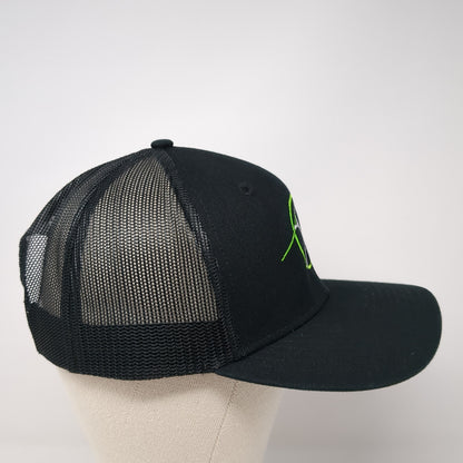 4Throws.com Snapback Trucker Hat Black One Size Adjustable Port Authority