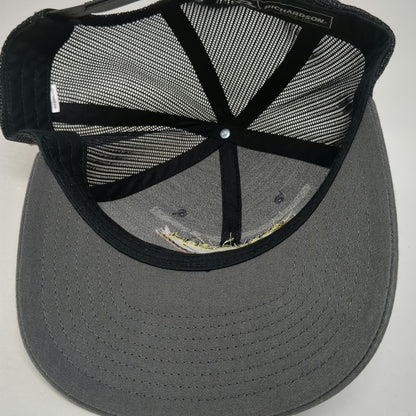 Richardson Trucker Hat Gray One Size Stealth Stixx Fishing Skull Mesh Snapback