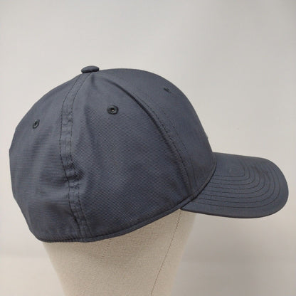 Adidas Fitted Hat Blue OSFA A-Flex Lightweight Embroidered 6 Panel Poly Blend