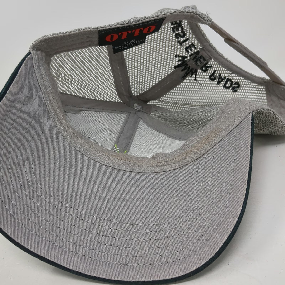 Otto Trucker Hat Black Gray One Size Mesh Snapback Barrel Racing Richest Race