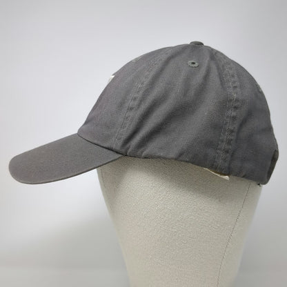 Baseball Cap Gray One Size YMCA Logo Adjustable Slideback Cotton Twill Hat