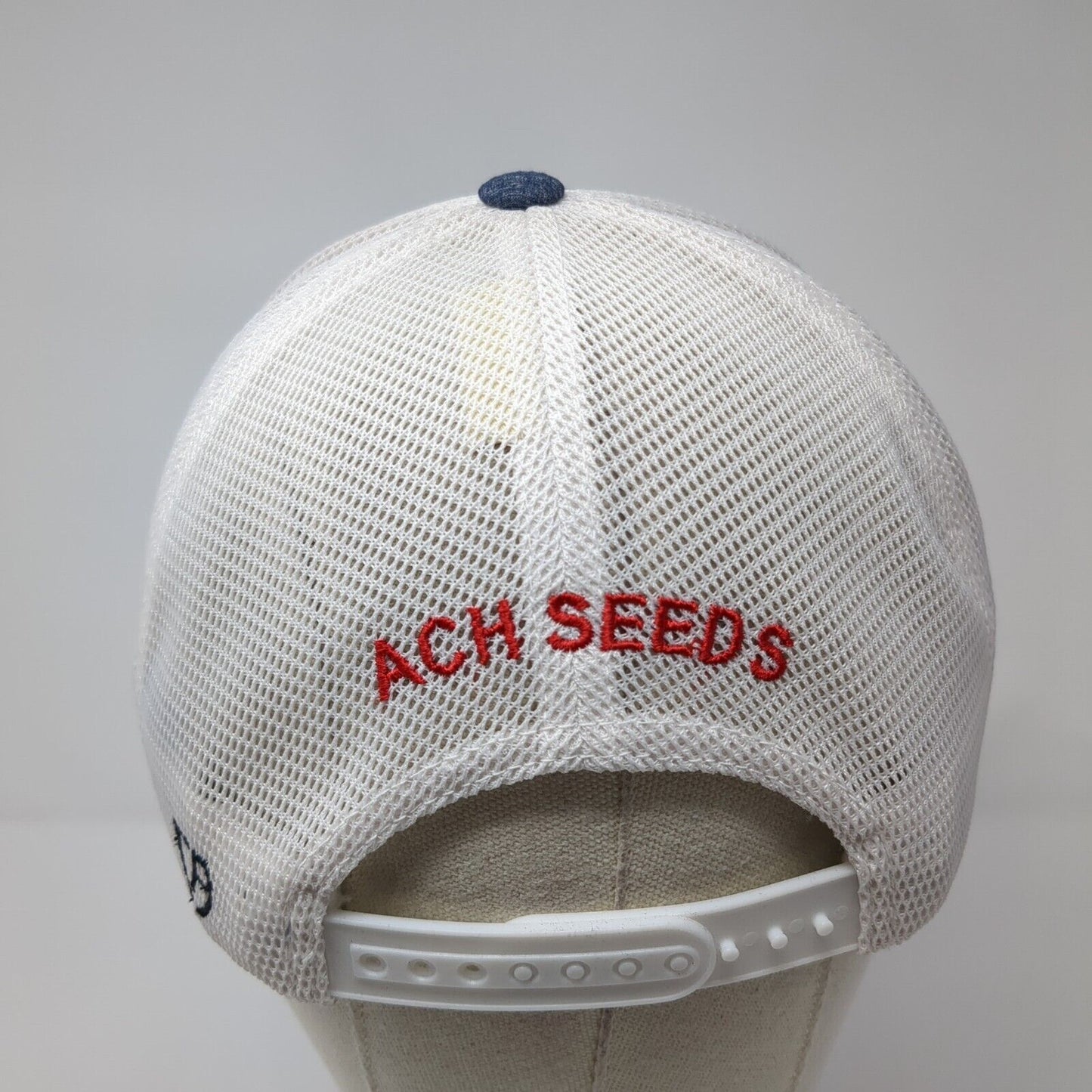 ACH Seeds Snapback Trucker Hat Blue One Size 110 Flexfit Mesh Back Cap America