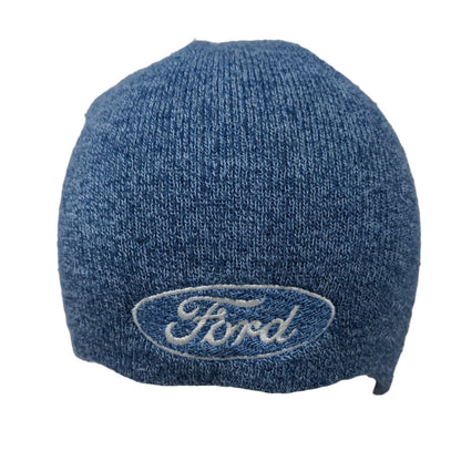 Ford Knit Beanie Hat Blue OSFA Embroidered Logo Outdoor Paramount