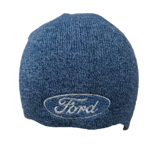 Ford Knit Beanie Hat Blue OSFA Embroidered Logo Outdoor Paramount