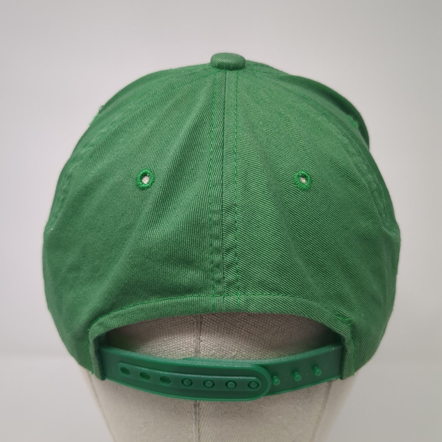 John Deer Snapback Hat Green One Size Adjustable Embroidered Vented Holes