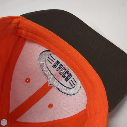 Otto Baseball Cap Orange One Size Lazy Bear Ranch Weiser Idaho Strapback Hat