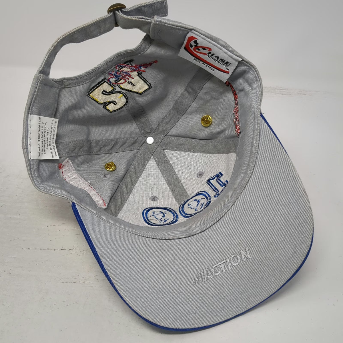 Chase Authentics Gray Baseball Cap One Size NASCAR Hendrick DuPont Aviation Hat