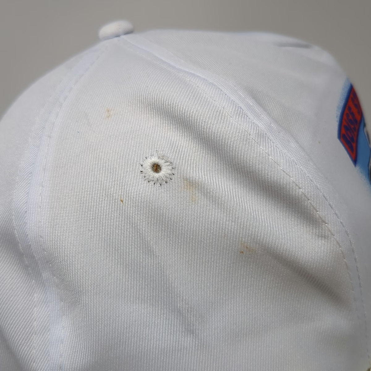 Mohr's 5 Panel White One Size Hat Boise State University Truck Driving Semi Rope