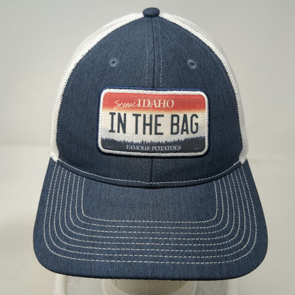 Ahead Trucker Hat Blue One Size Idaho In The Bag Mesh Snapback Patch Potatoes