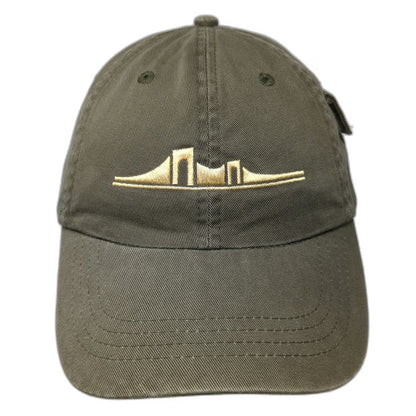 Vitronic Green Baseball Cap One Size Bridge Embroidery Side Pocket Slideback Hat