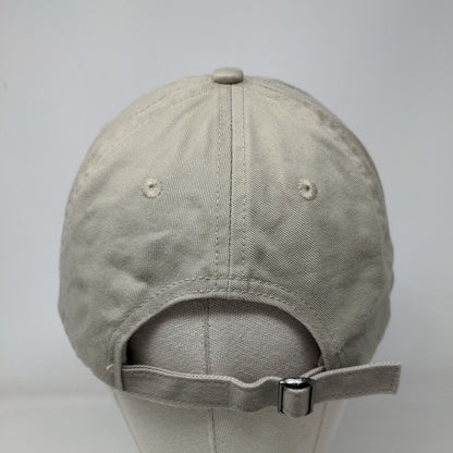 Monogram Slideback Hat Tan OSFA Adjustable Embroidered Vent Holes