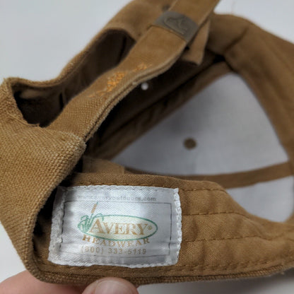 Ducks Unlimited Slideback Hat Tan OSFA Adjustable Embroidered Avery