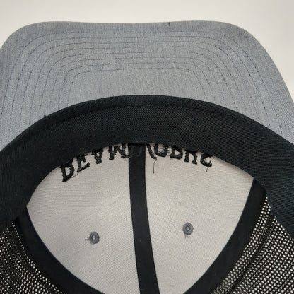 Beamworks Snapback Mesh Back Trucker Hat Gray One Size Adjustable
