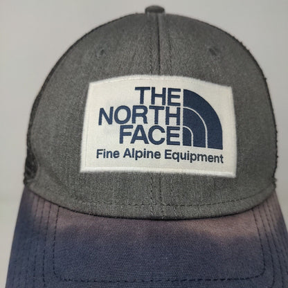 The North Face Men's Snapback Mesh Back Hat Gray Blue Size OS Patch Logo