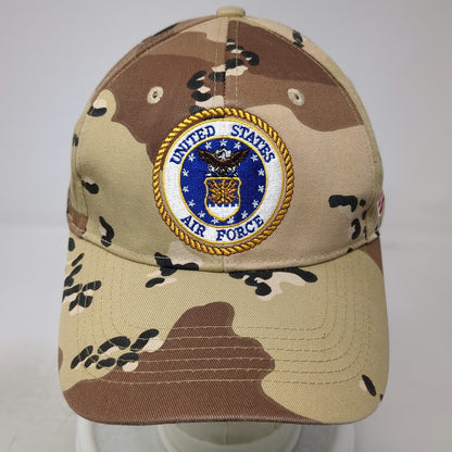 Hosanna Baseball Cap Beige OSFM Desert Camo Air Force Seal US Flag Military Hat