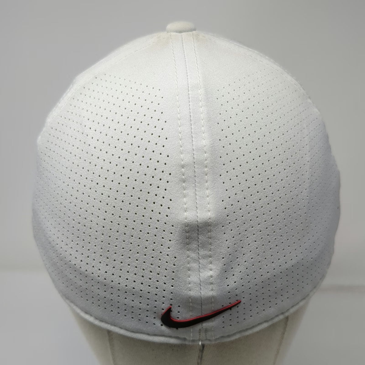 Nike Baseball Cap Gray L Tiger Woods TW Logo Dri-Fit ADV Perforated Legacy91 Hat