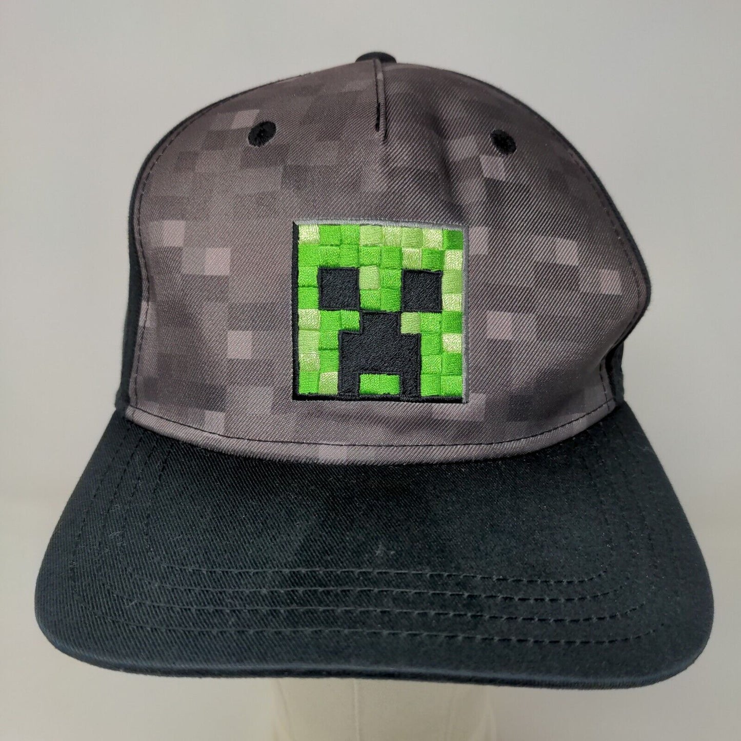 Minecraft Boy's Snapback Hat Multicolor Size OS Embroidered Creeper Logo