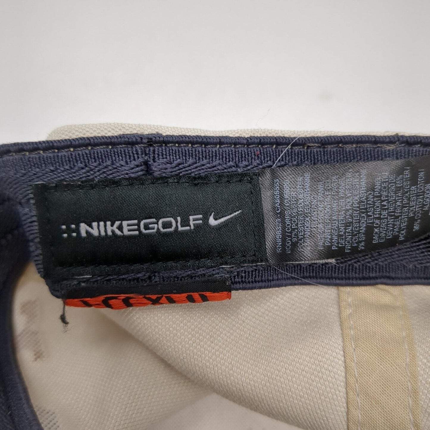 Nike Golf Vr 20XI Fitted Hat Tan One Size Adjustable Embroidered Vented Holes