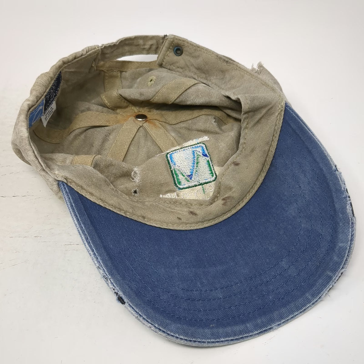 Port & Company Baseball Cap Beige Blue One Size Hells Canyon Snake River Hat