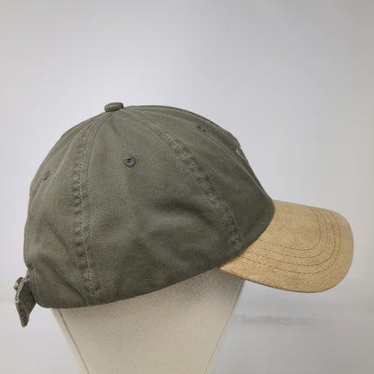 Pendleton Baseball Cap Green One Size Fly Fishing Lure Beige Suede Brim USA Hat