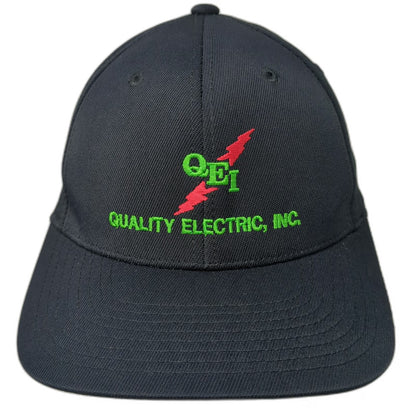 Sport-Tek Baseball Cap Black XL Flexfit Embroidered Quality Electric Logo Hat