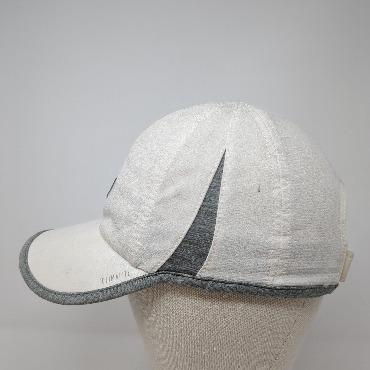 Adidas Climalite Strapback Hat White One Size Adjustable Embroidered Breathable