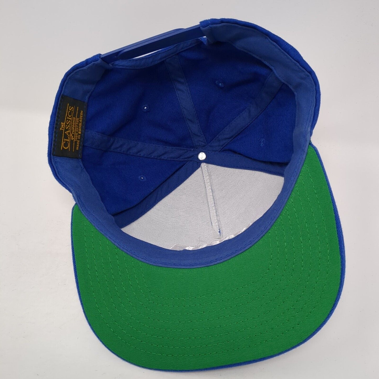 Wtr Pool Snapback Hat Blue One Size Adjustable Embroidered Classics Yupoong