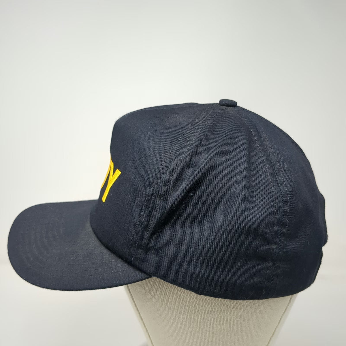 US Navy Snapback Blue OS Trucker Structured Made in USA Embroidered Hat