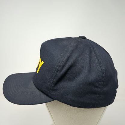 US Navy Snapback Blue OS Trucker Structured Made in USA Embroidered Hat