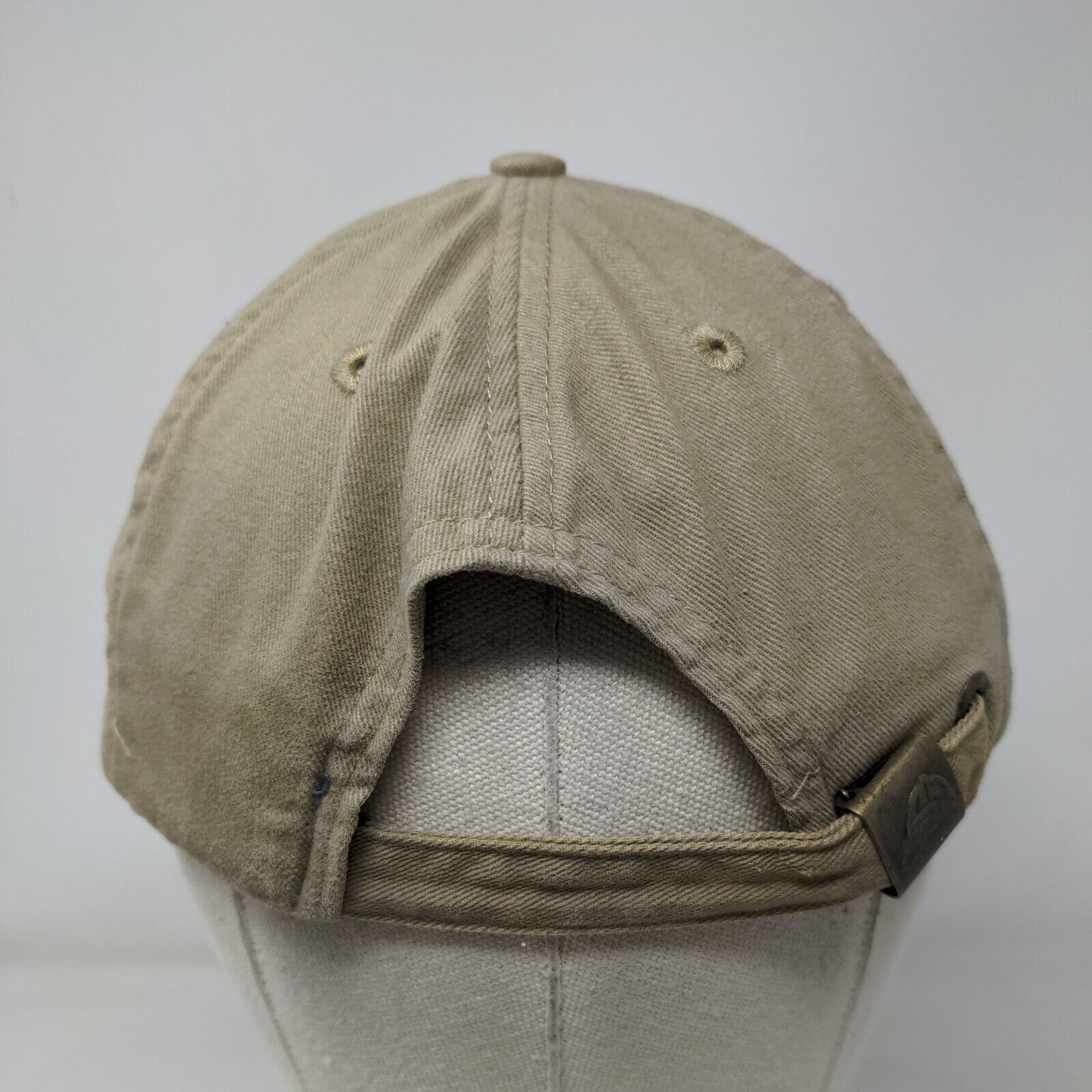 Red Kap Slideback Hat Tan One Size Adjustable Vented Holes 6 Panel Blank