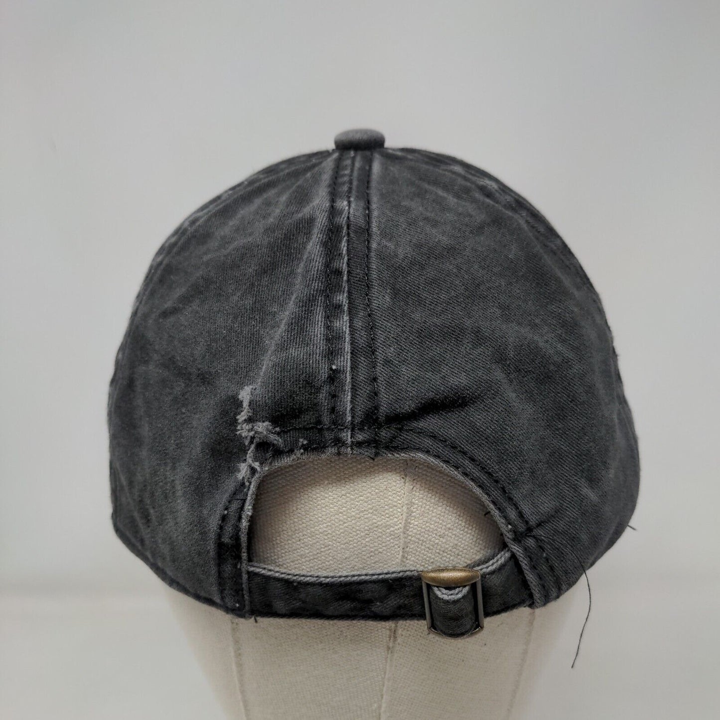 Dog Mom Paw Slideback Hat Gray OSFM Adjustable Embroidered 6 Panel