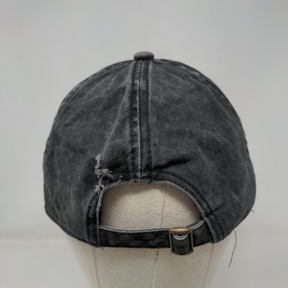 Dog Mom Paw Slideback Hat Gray OSFM Adjustable Embroidered 6 Panel