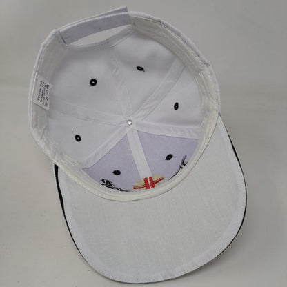 Jesus Slideback Hat White One Size Adjustable Embroidered Vented Holes 6 Panel