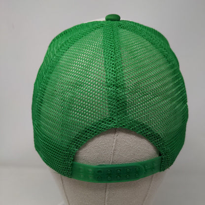 RAAB Real As A Bitch Snapback Mesh Back Trucker Hat Green One Size 5 Panel