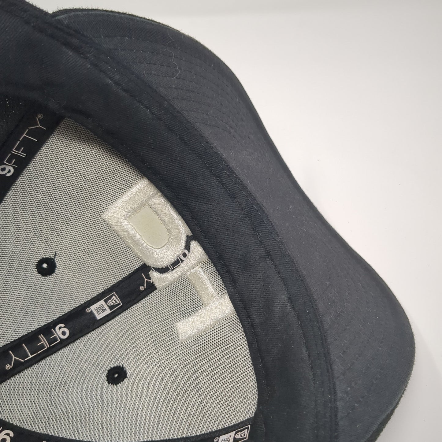 RH Snapback Hat Black One Size Adjustable Embroidered New Era 6 Panel