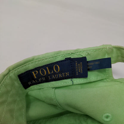 Polo Ralph Lauren Small Pony Slideback Hat Green One Size Embroidered