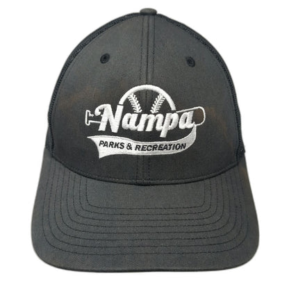 Richardson Trucker Hat Gray S Nampa Parks & Recreation Baseball Snapback Mesh
