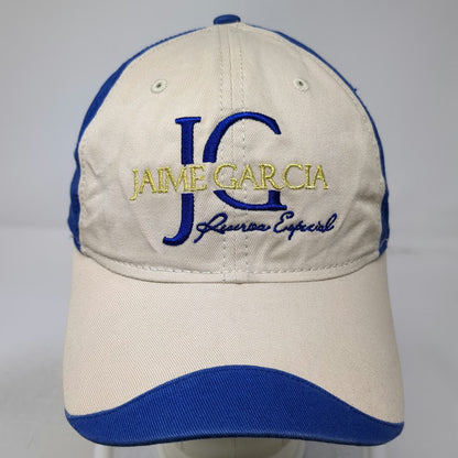 My Father Cigars Jaime Garcia Cigar Baseball Cap Beige Blue OSFM Slideback Hat