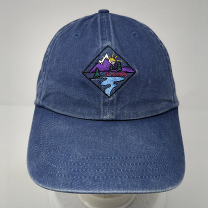Port & Company Slideback Hat Blue One Size Adjustable Embroidered