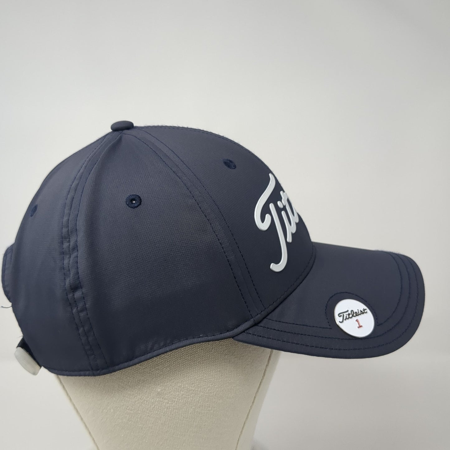 Titleist Strapback Hat Blue One Size Adjustable Spell Out Vent Holes