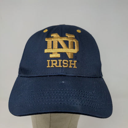 Captivating Headgear Men's Slideback Hat BLue OSFA Embroidered Notre Dame Irish