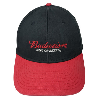 Budweiser King Of Beers Strapback Hat Black One Size Adjustable 6 Panel