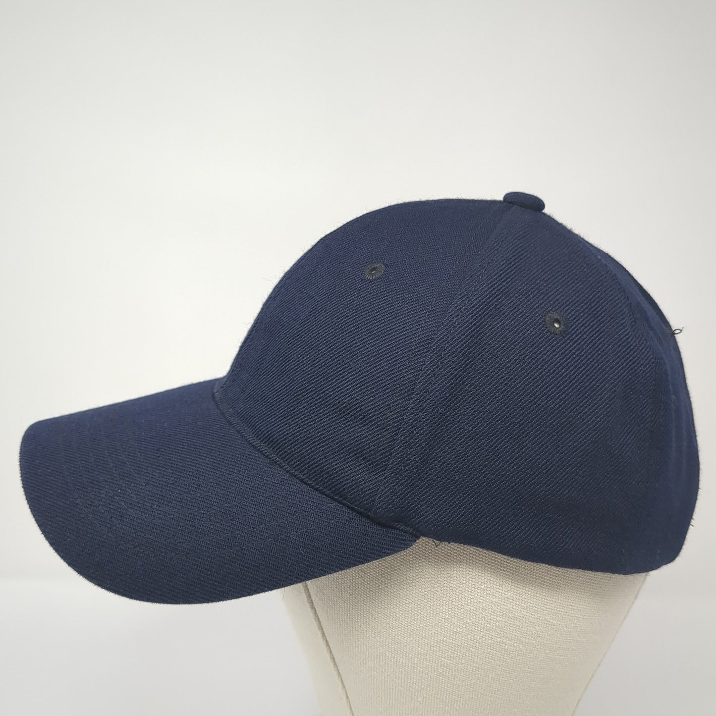 Lids Strapback Baseball Cap Blue One Size Adjustable Vented Holes 6 Panel Blank