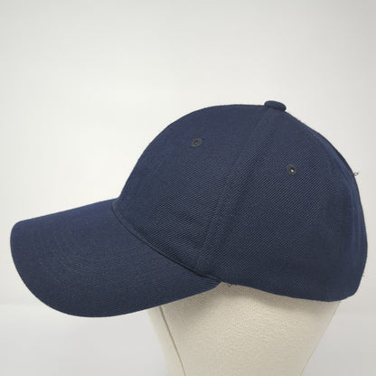 Lids Strapback Baseball Cap Blue One Size Adjustable Vented Holes 6 Panel Blank